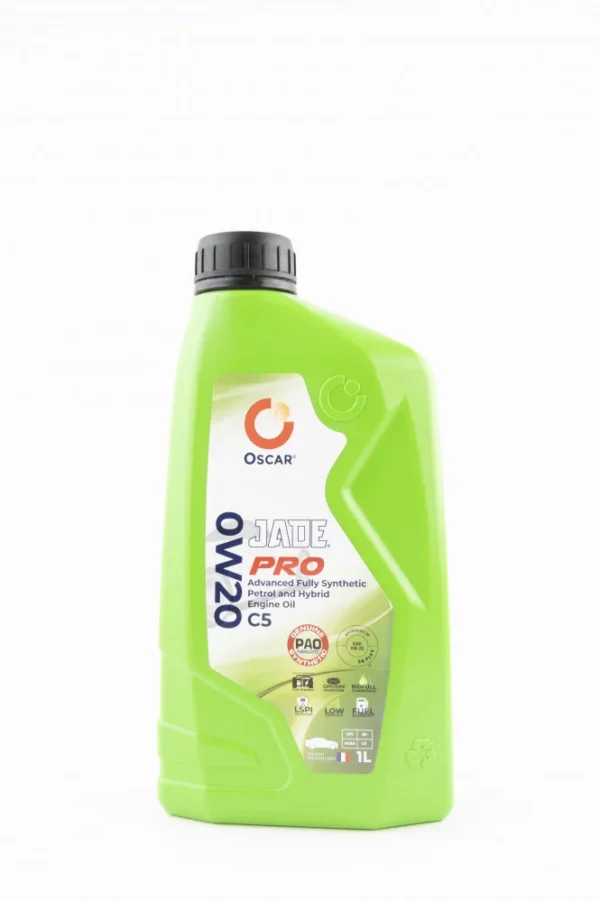 Oscar Jade Pro SAE 0W20 API SP ACEA C5, API SP, SN PLUS, و الدزل زت محرك لسارات Synthetic Fully Advanced GPF/DPF CF/SN و الھابرد البنزن و