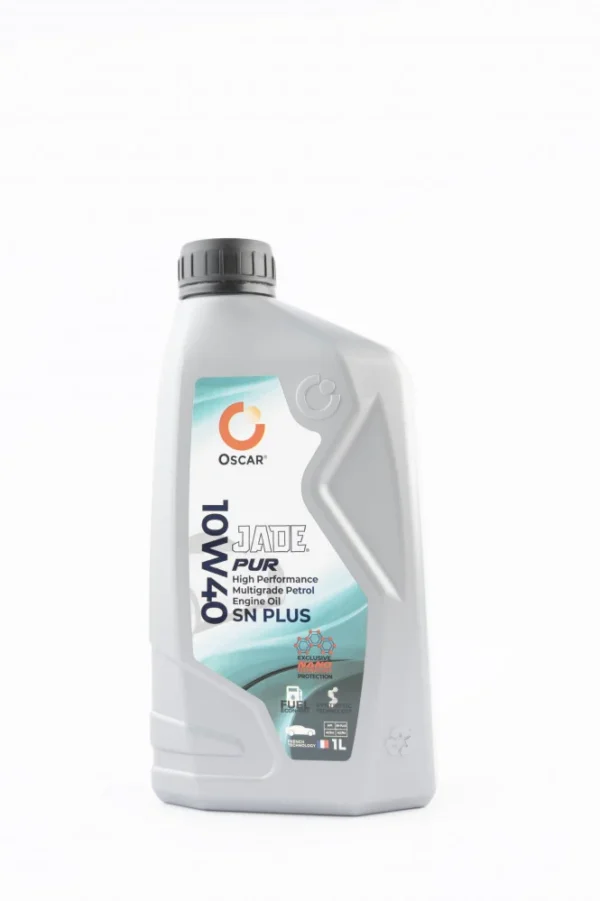 Oscar Jade Pur SAE 10W40 API SN PLUS, SN/CF, SM/CF, ACEA زت محرك لسارات البنزن و سارات الدزل بدون دبة بئة Synthetic 4B3/A